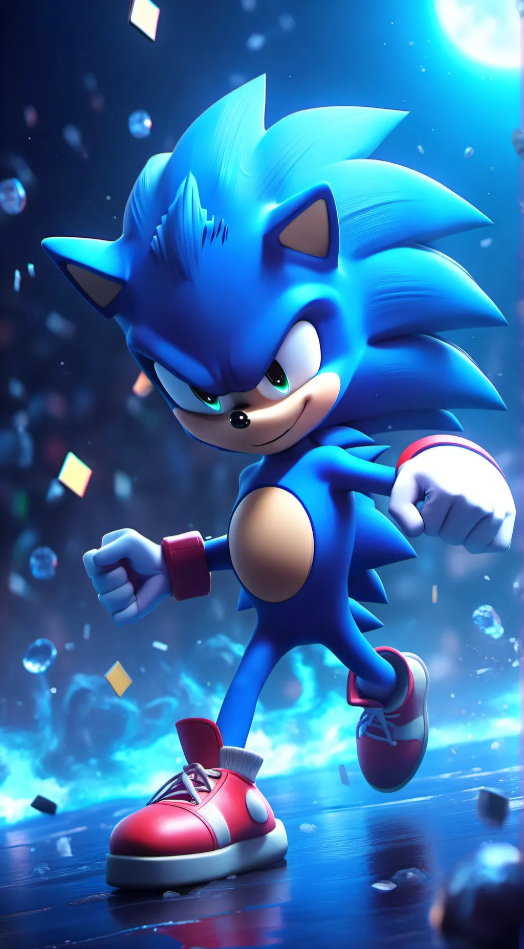 ai character: sonic the hedgehog background