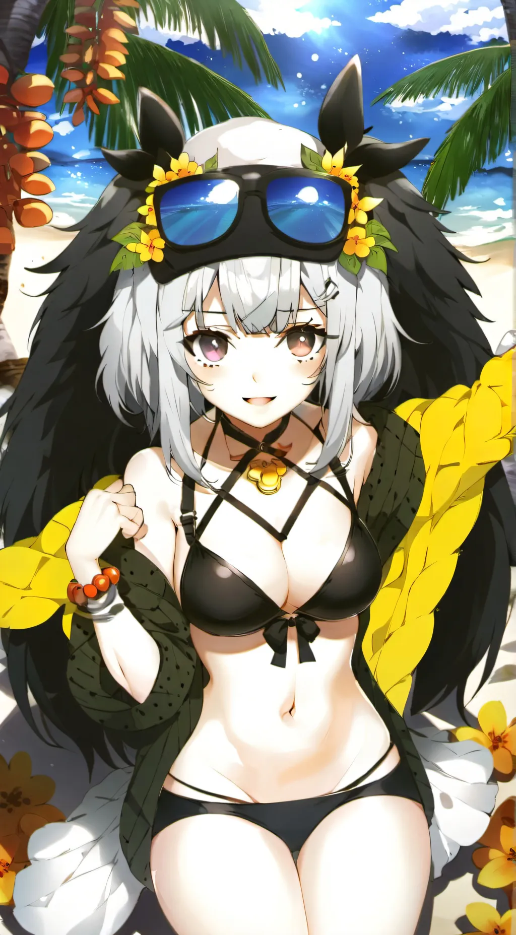 ai character: Lila Beach Fun background