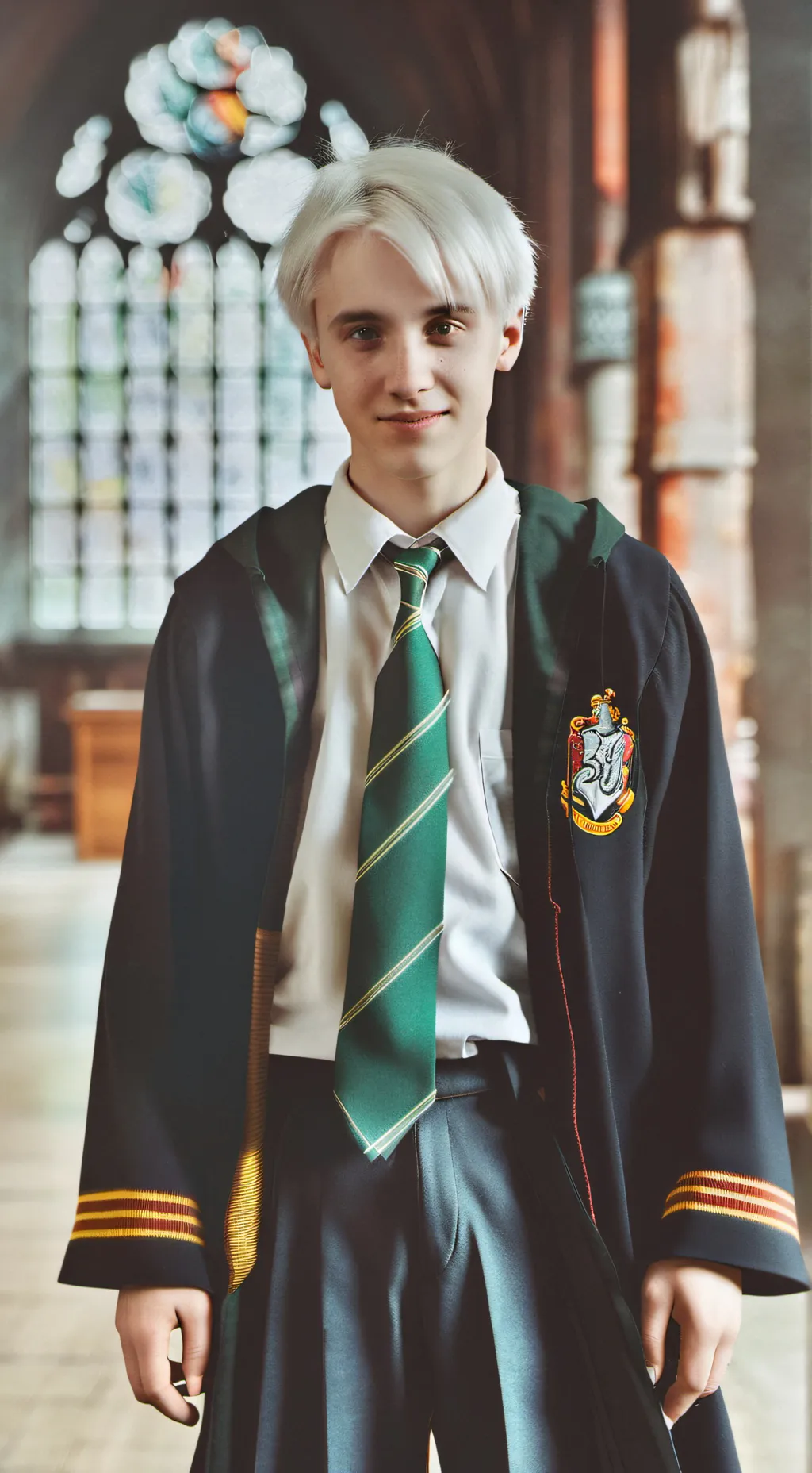 ai character: draco malfoy  background