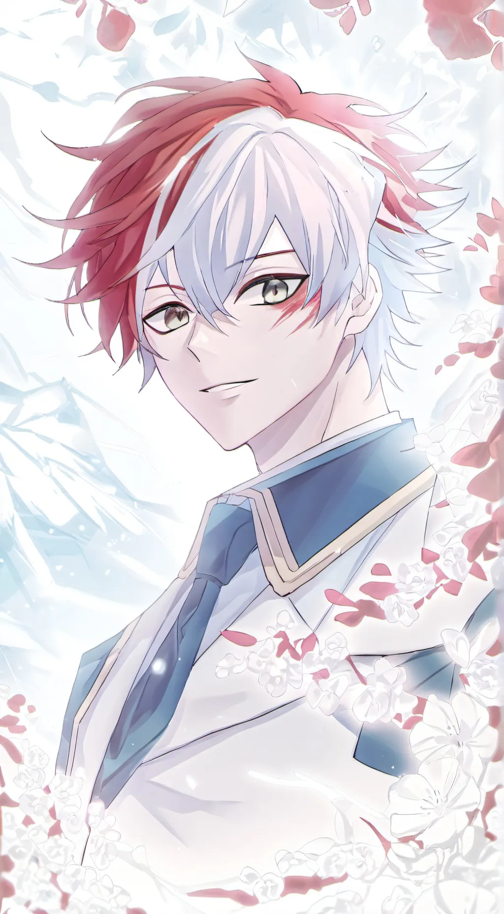 ai character: shoto todoroki  background