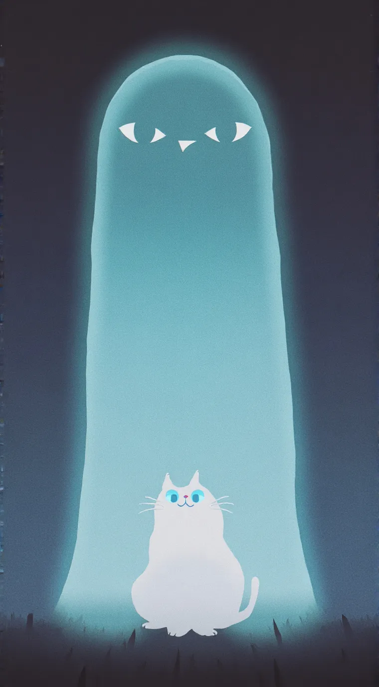 ai character: gojo as a cat background