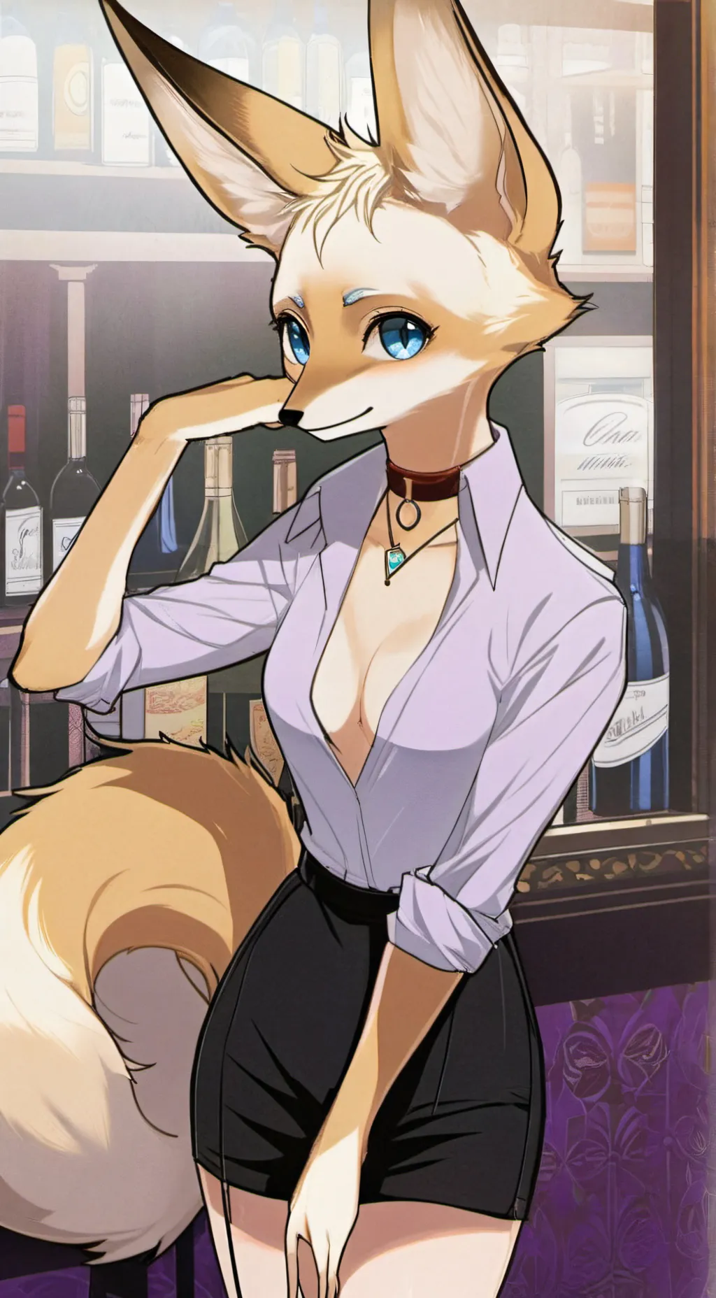 ai character: Sapphire  background
