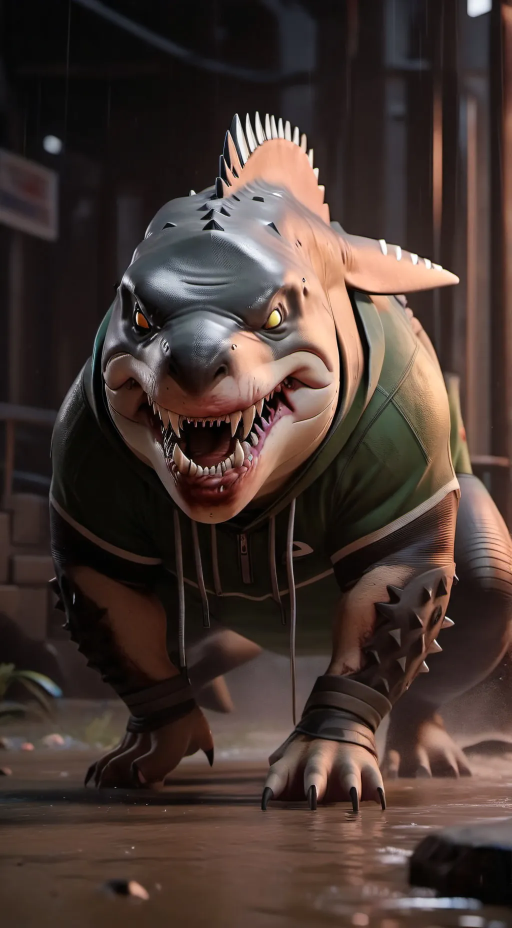 ai character: Jeff the Landshark background