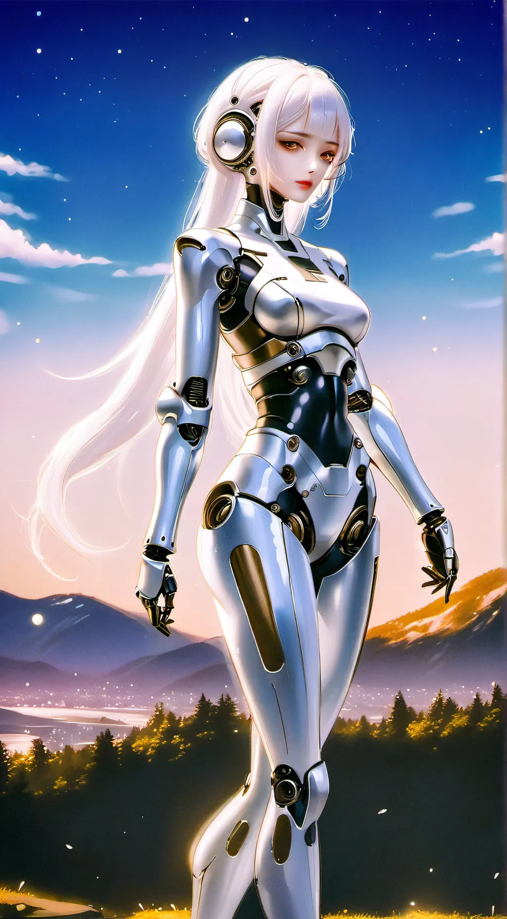 ai character: wolf  background