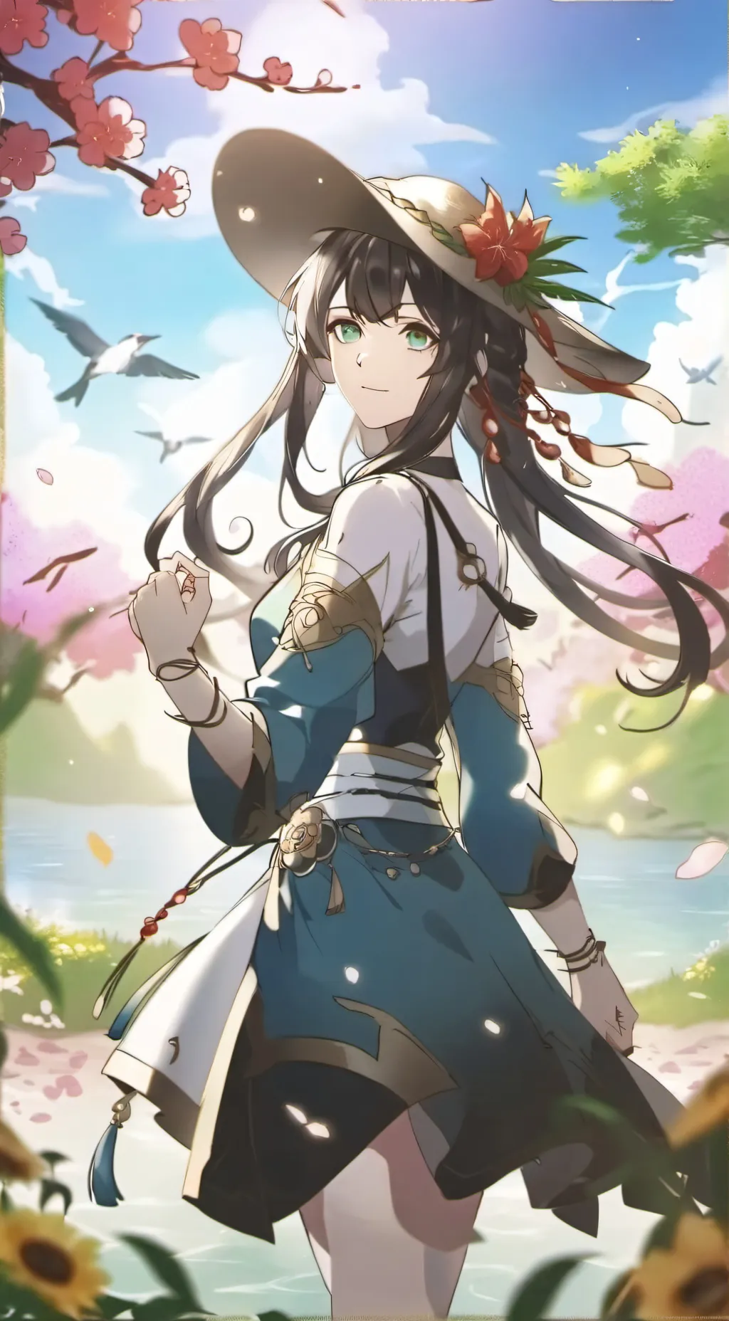 ai character: Mel namorada  background