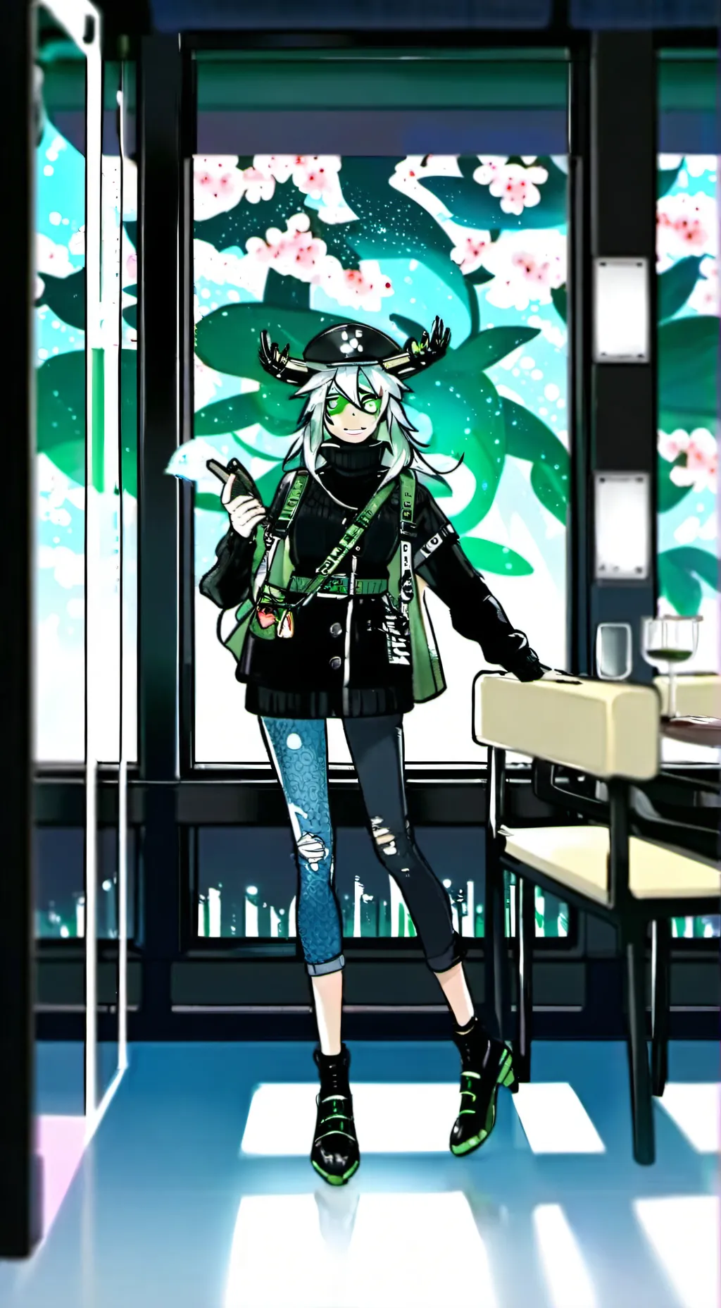 ai character: sofia :D background