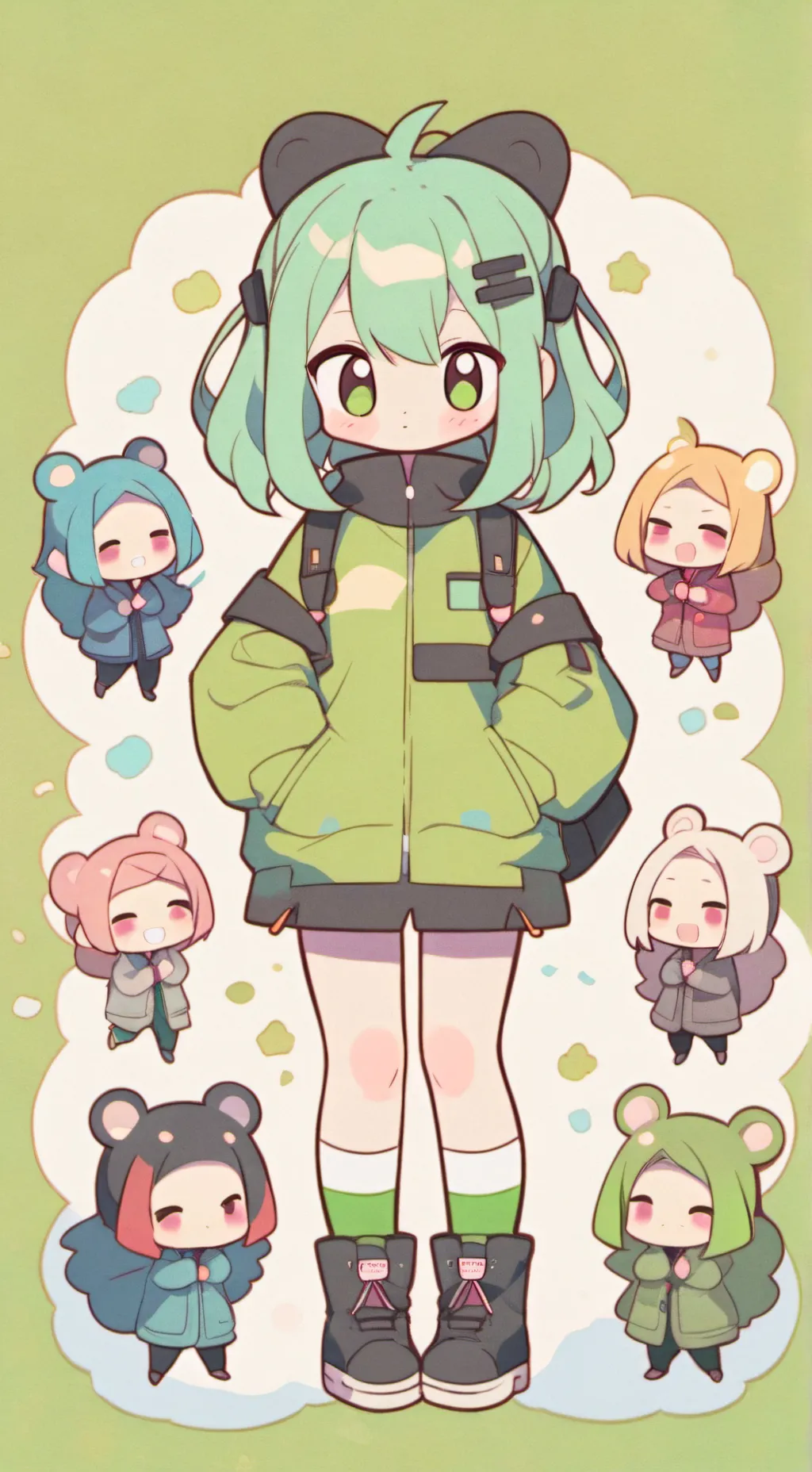 ai character: Dynamic Dynamos. background