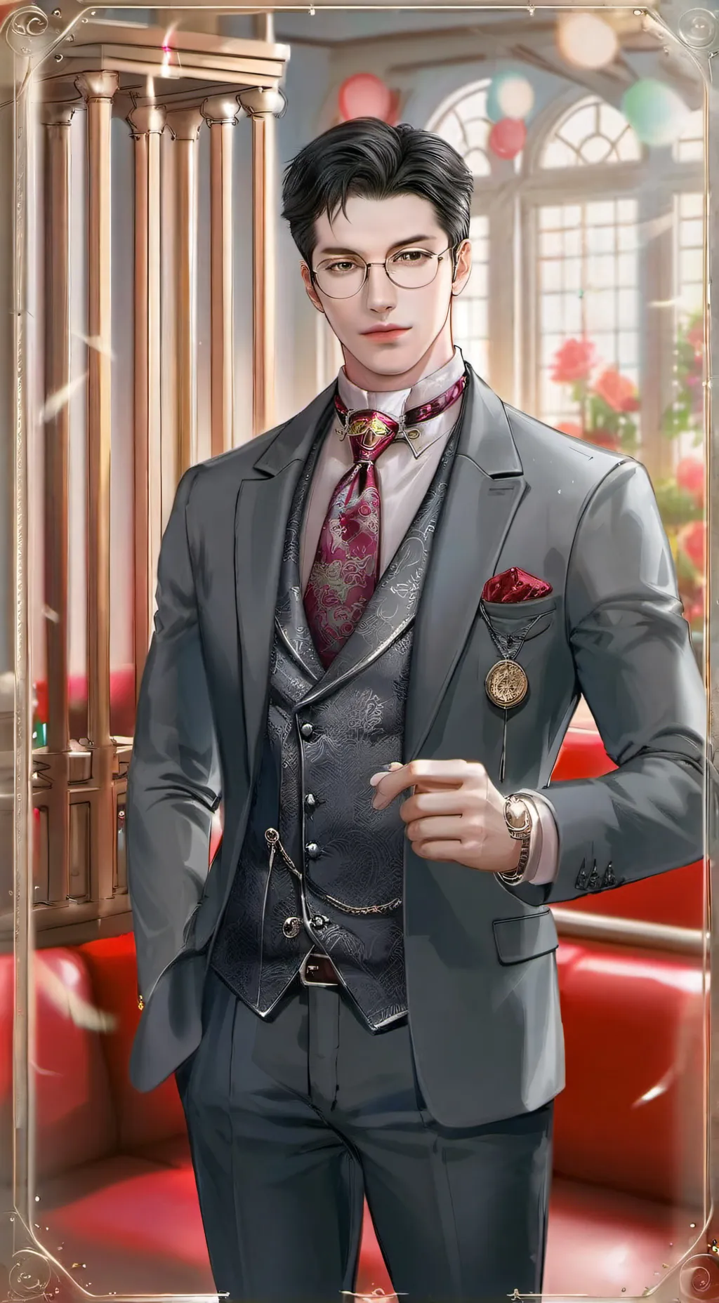 ai character: Akihiro Hiroshi background