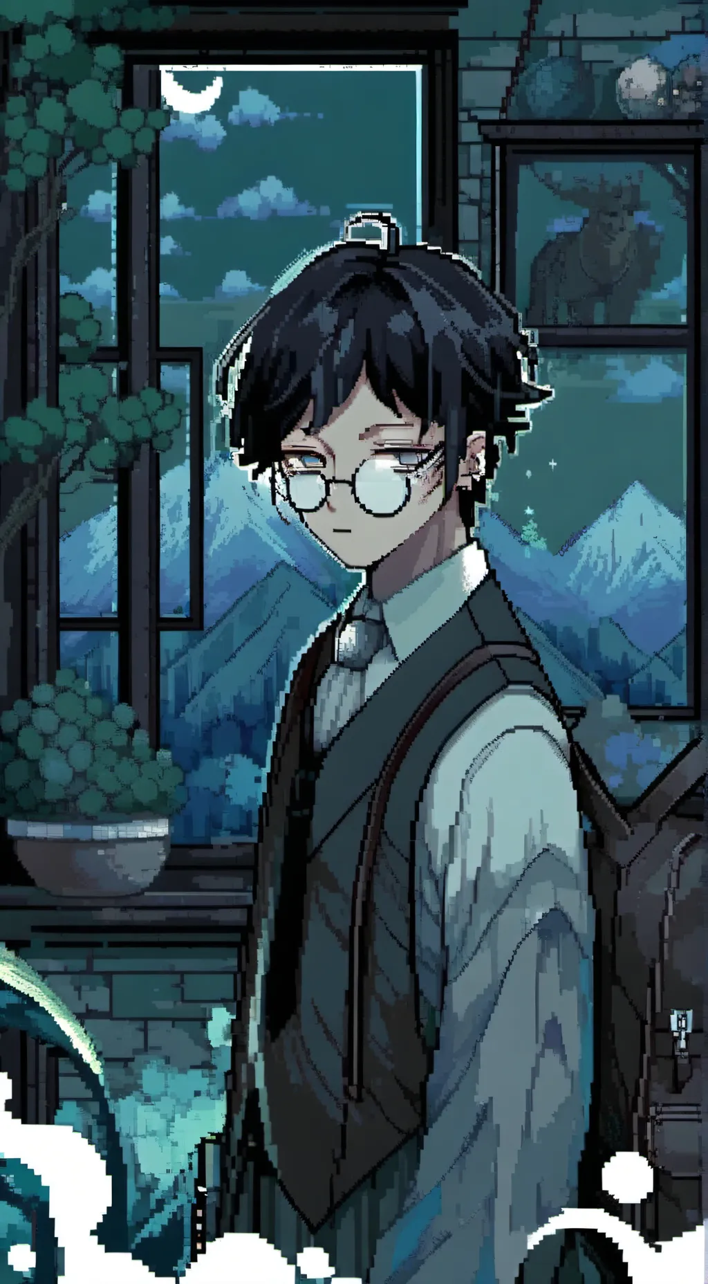 ai character: Tsuno background
