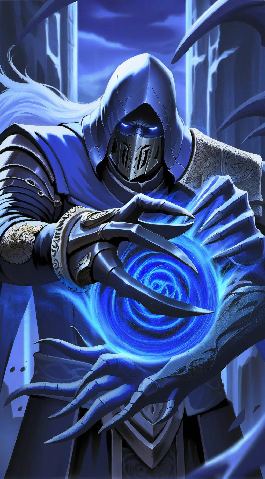 ai character: you trap in shadow background
