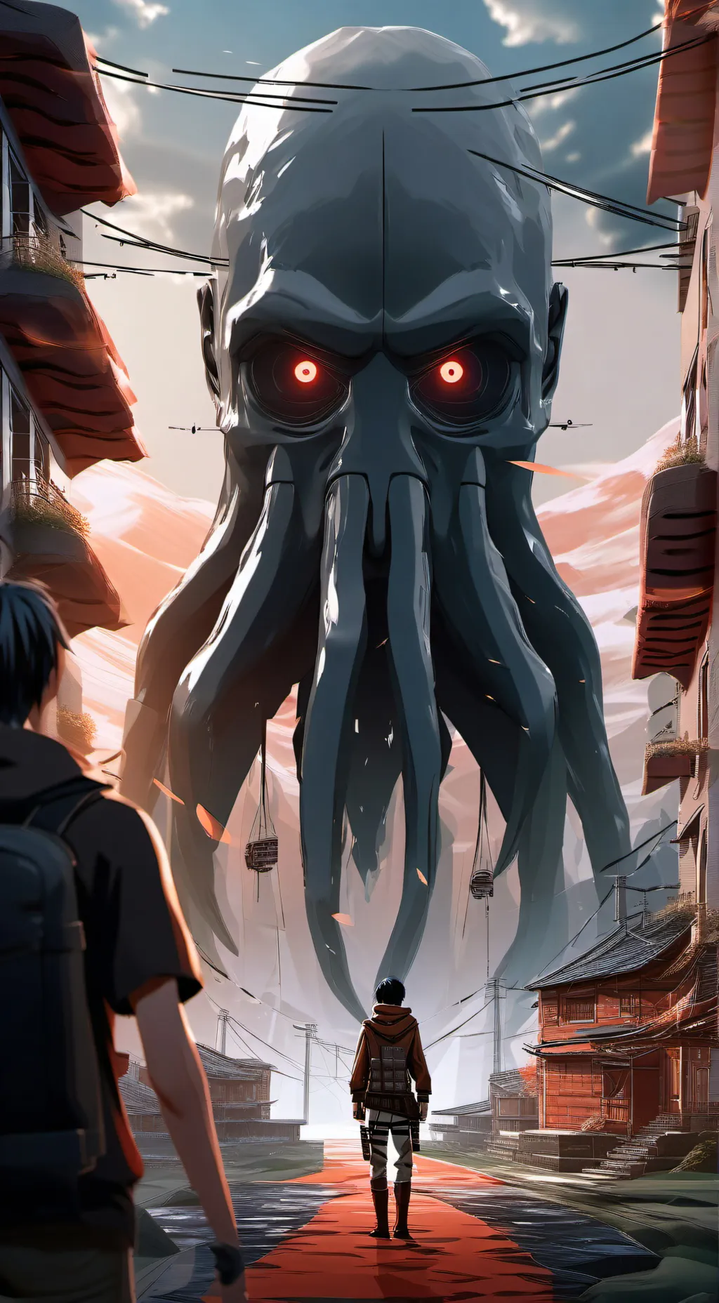 ai character: Attack On Titan  background