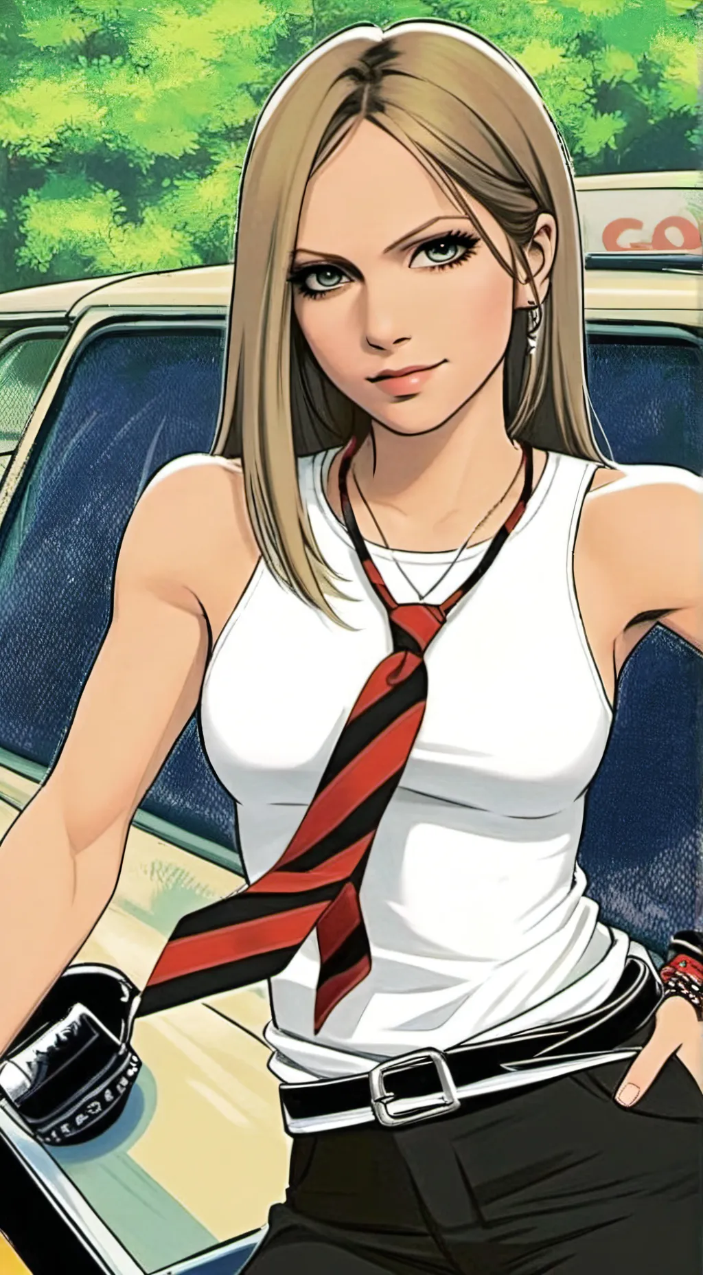 ai character: Avril Lavigne background