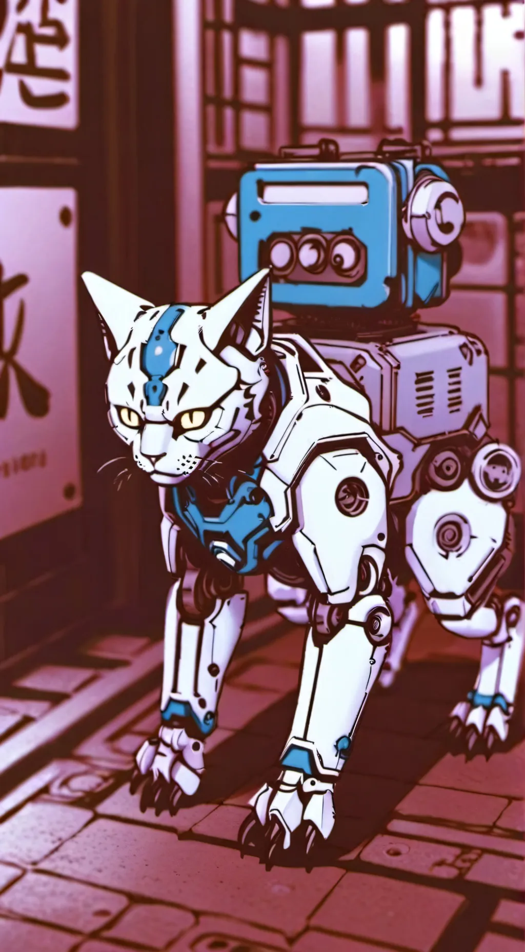 ai character: Glit background