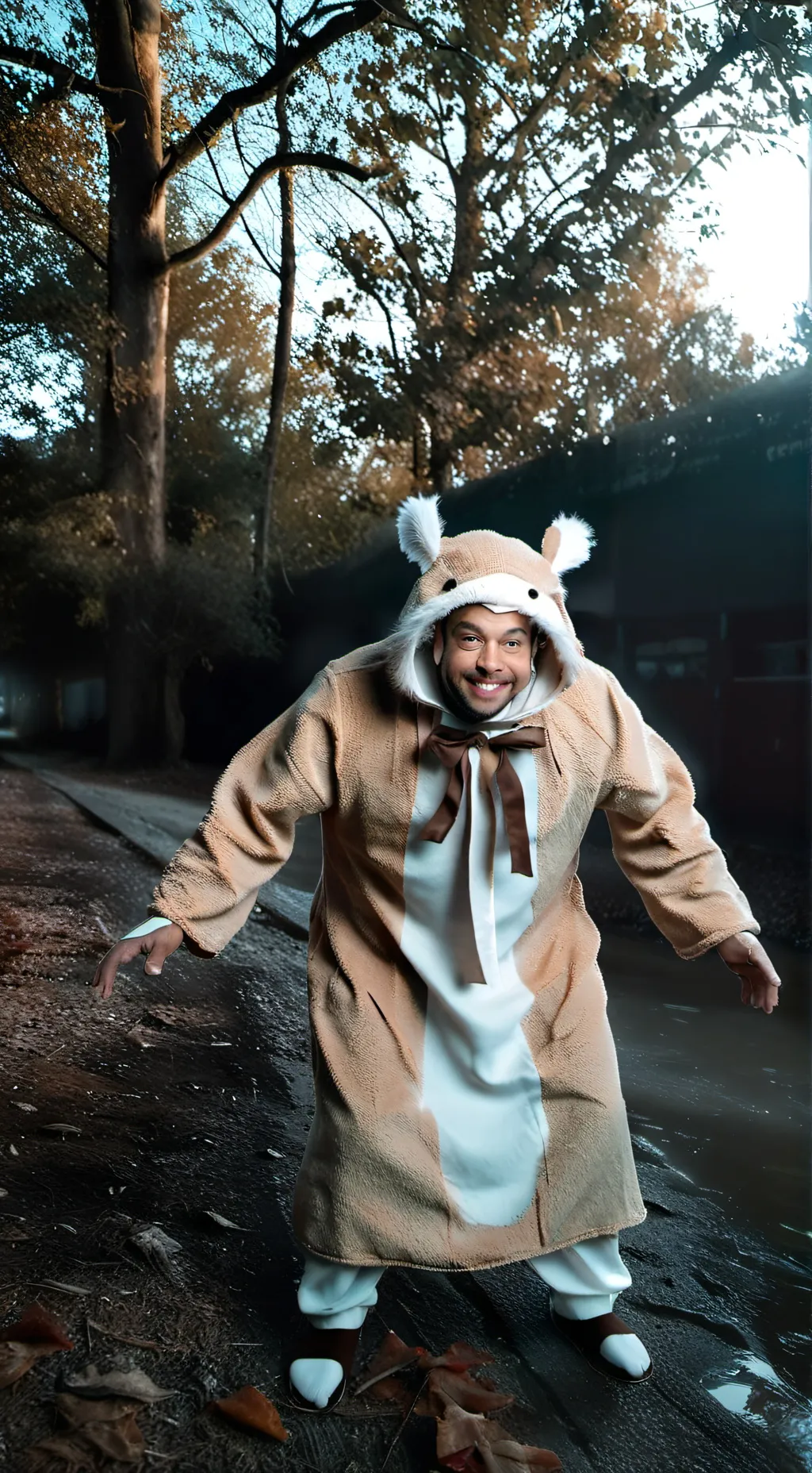 ai character: squirrel guy background
