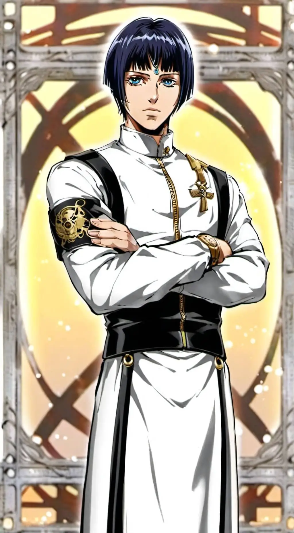 ai character: ★STONE OCEAN★ background