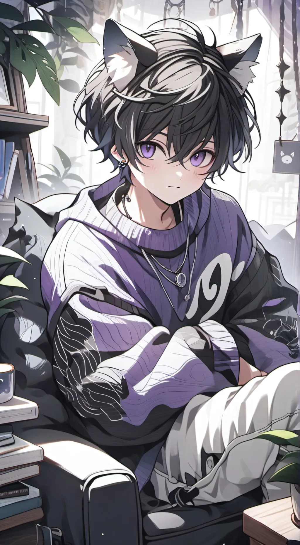 ai character: Kiro Whiskers background