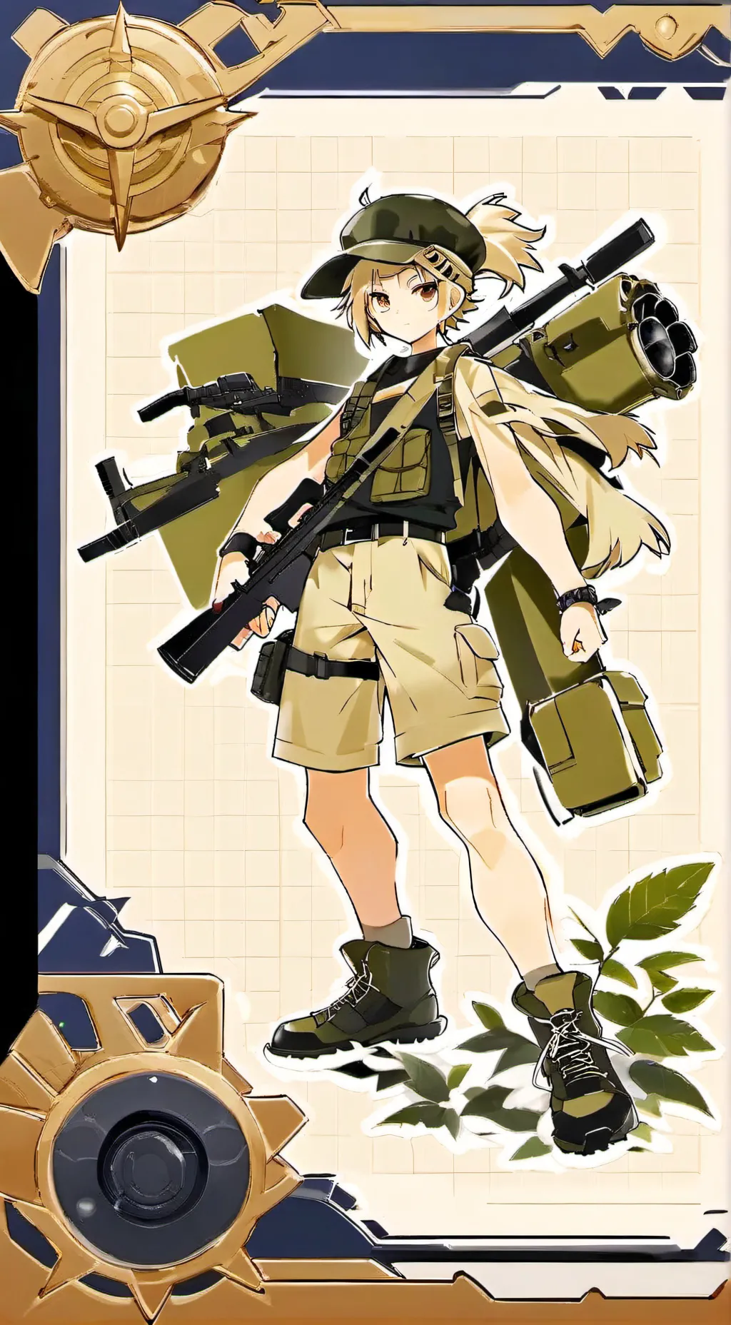 ai character: Metal slug background