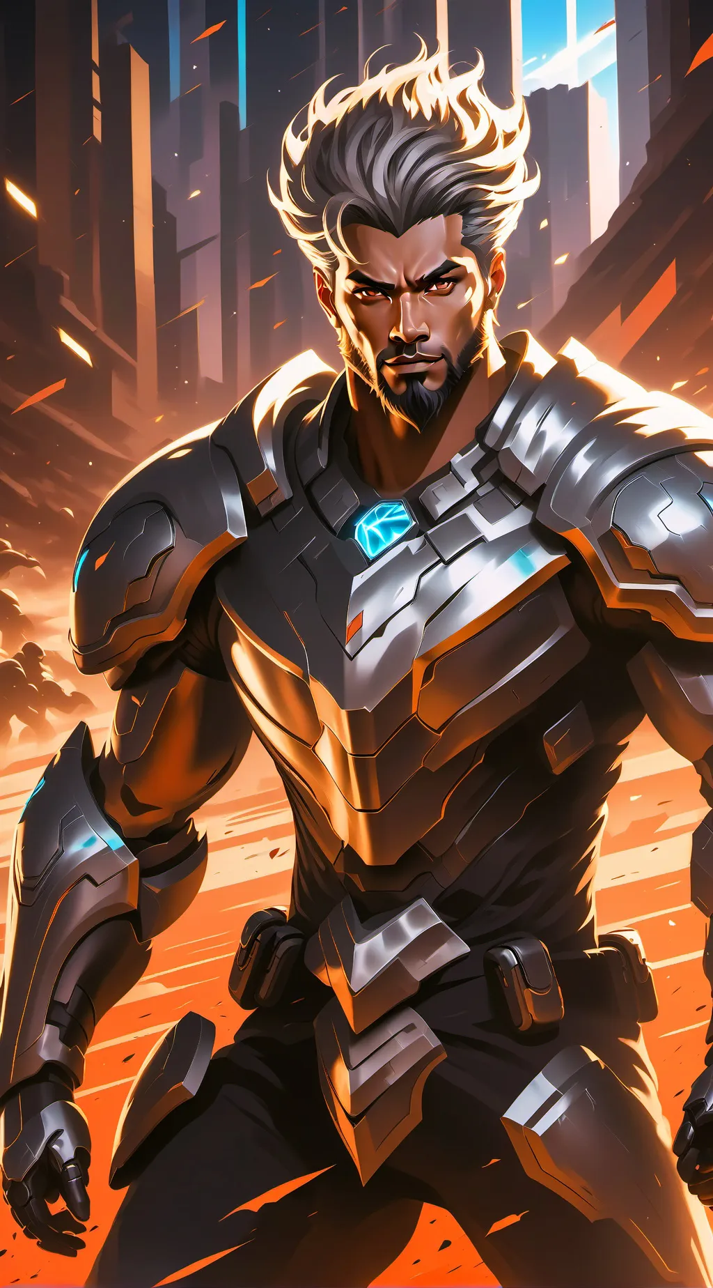 ai character: the strong legend background
