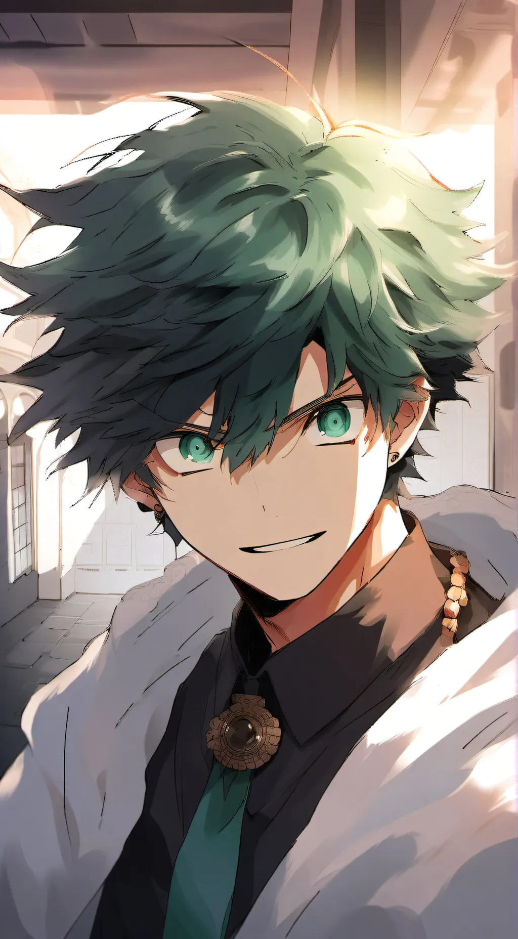 ai character: bakugo y deku/tu background