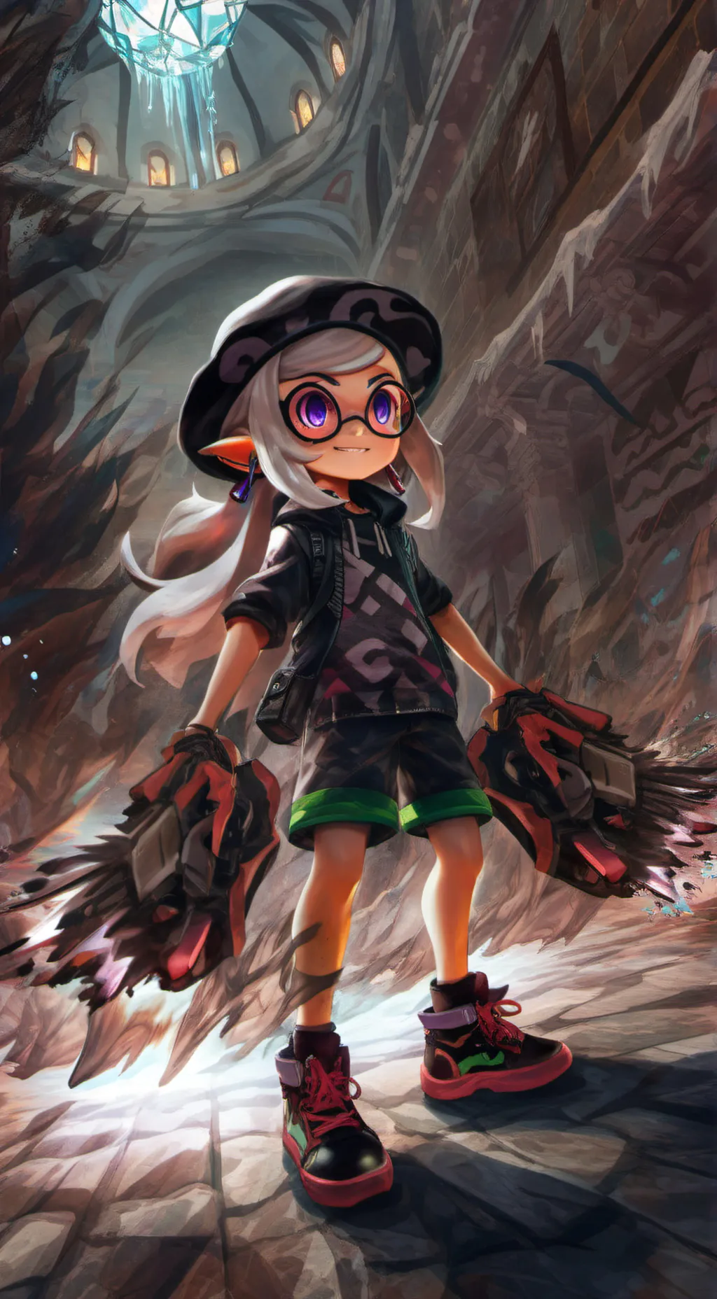 ai character: Splatoon background