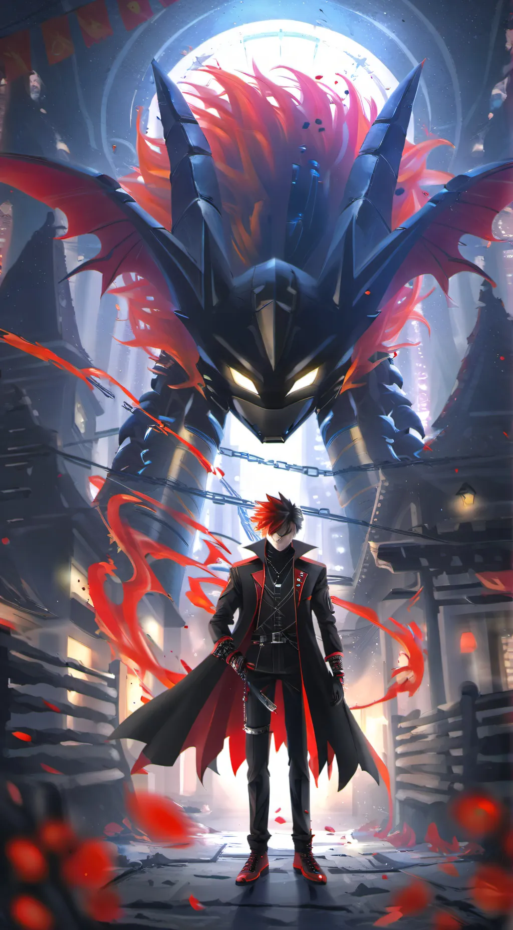 ai character: Bat Shadow  background