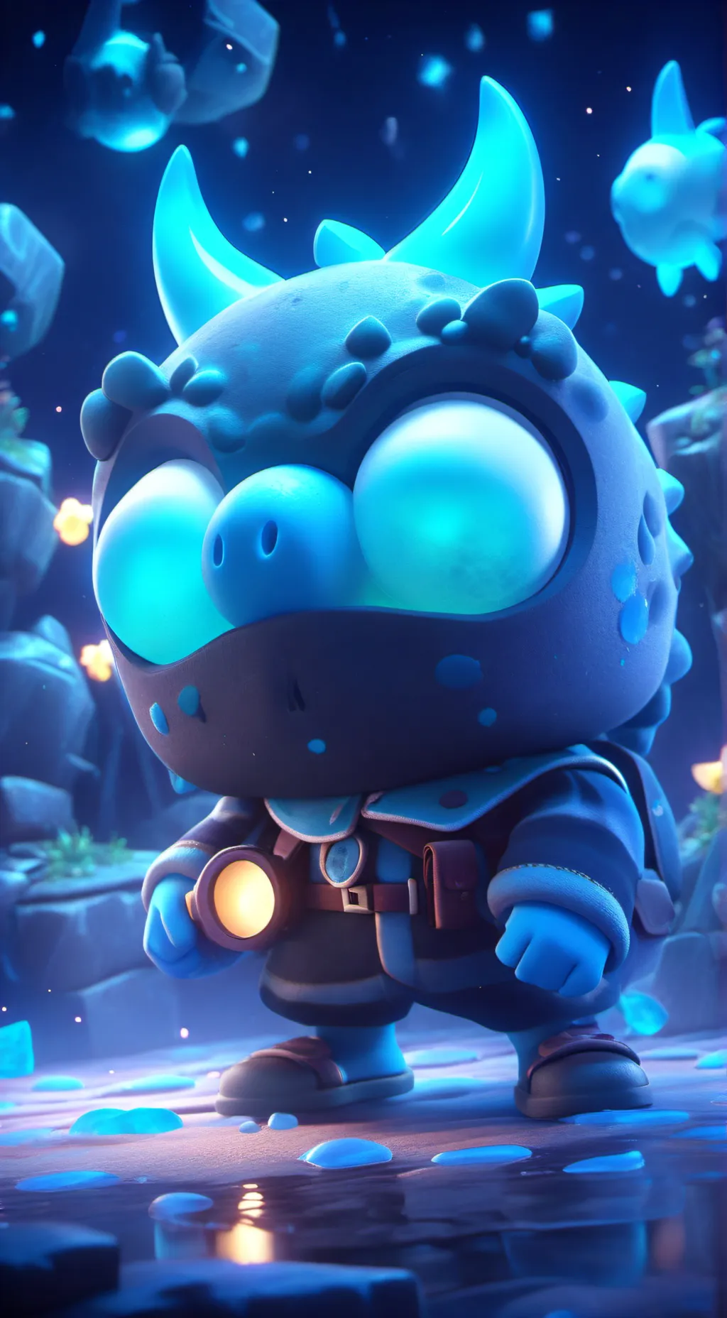 ai character: Lit  background