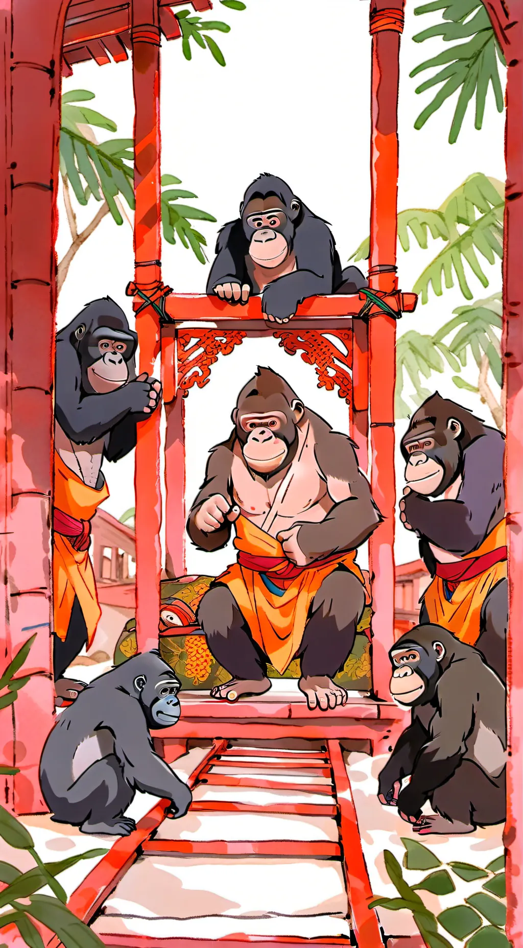 ai character: gorilla tag background