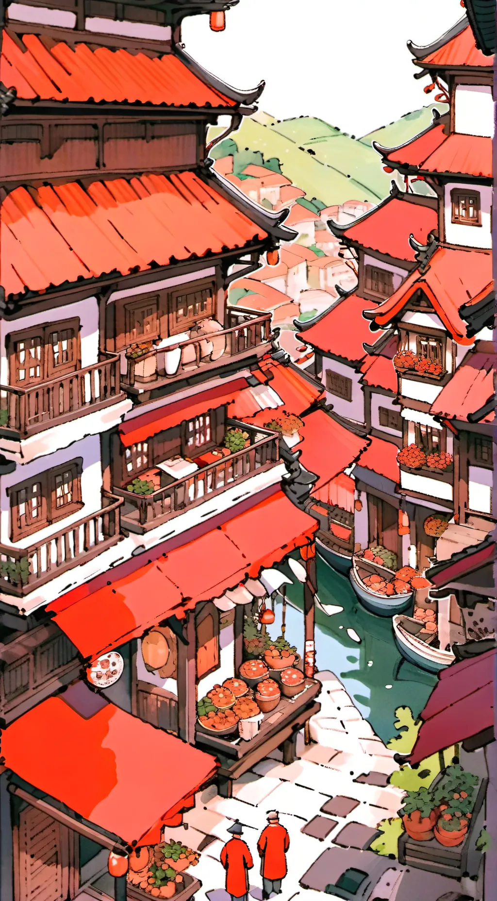 ai character: Tiny people background