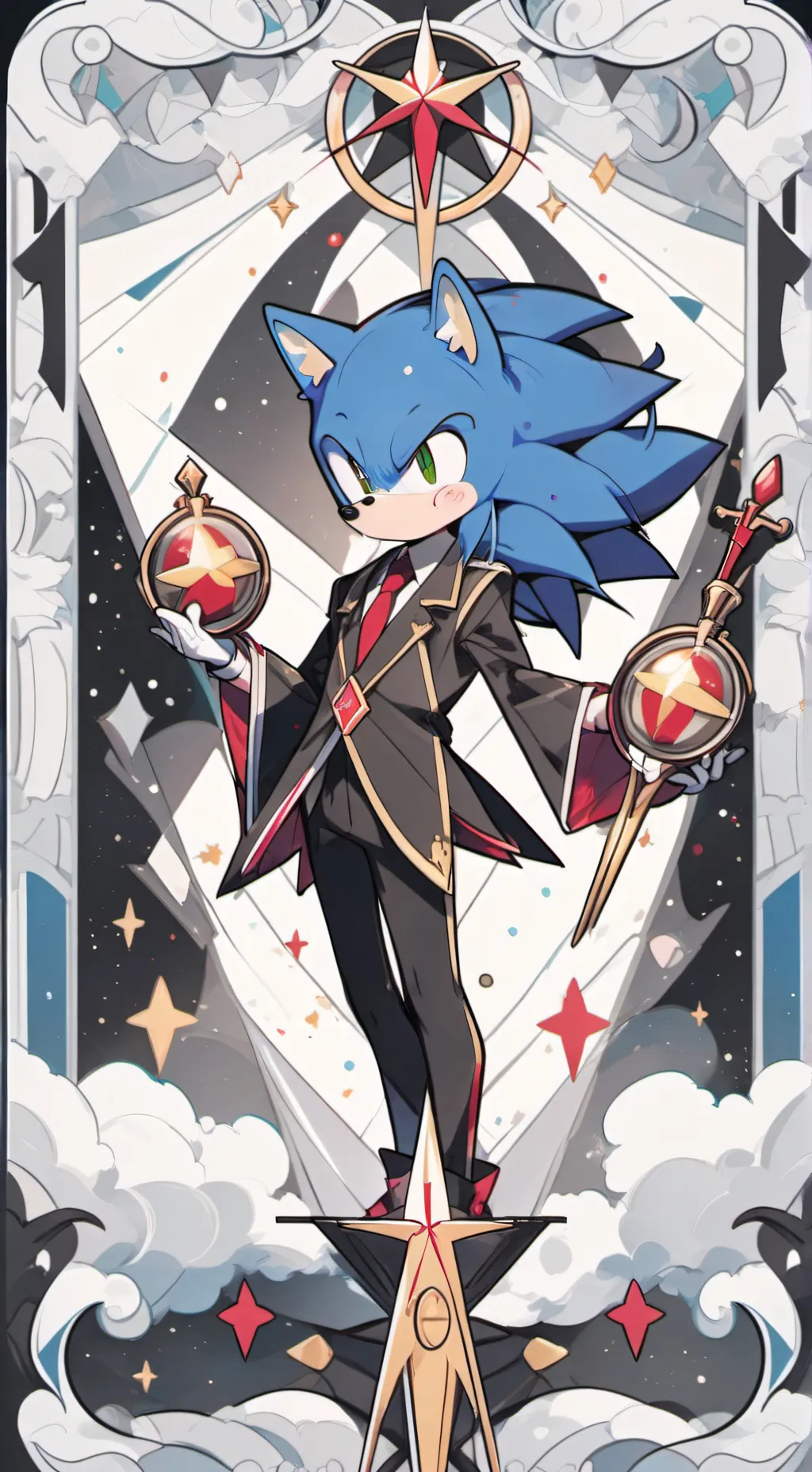 ai character: Sonic  background
