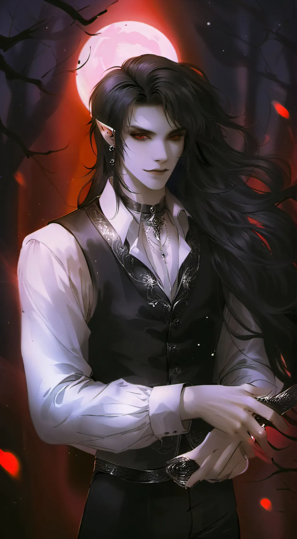 ai character: Dark  background
