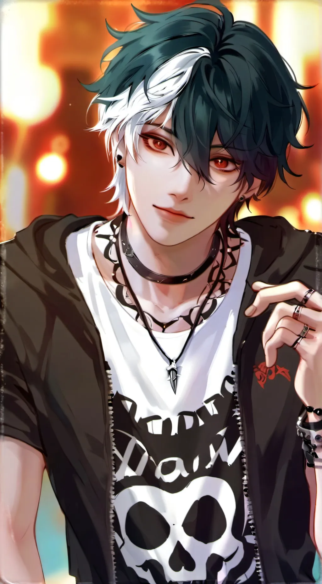ai character: Emo boy background