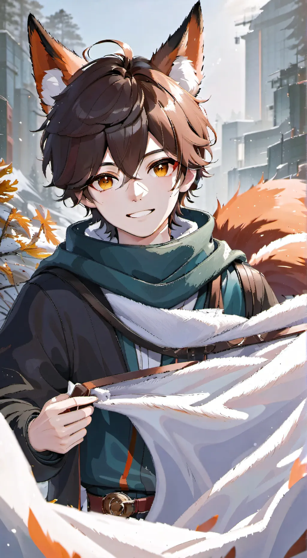 ai character: Foxy background