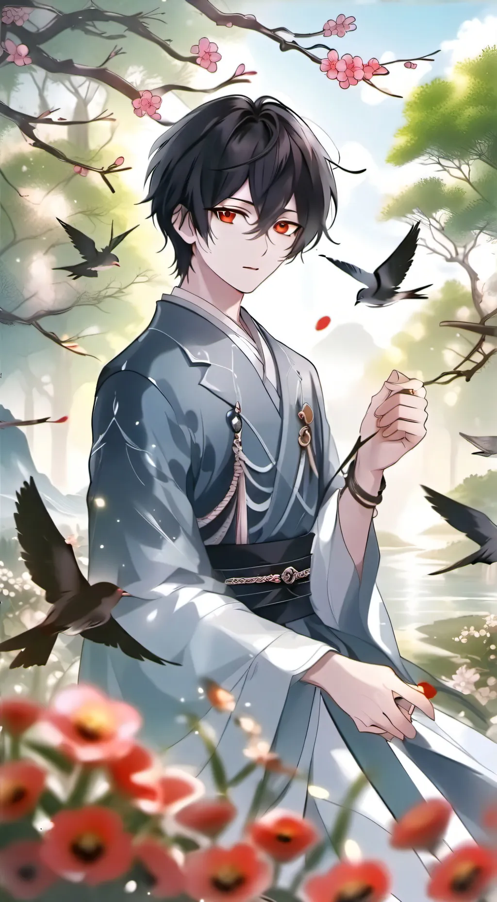 ai character: Kai x kiri background