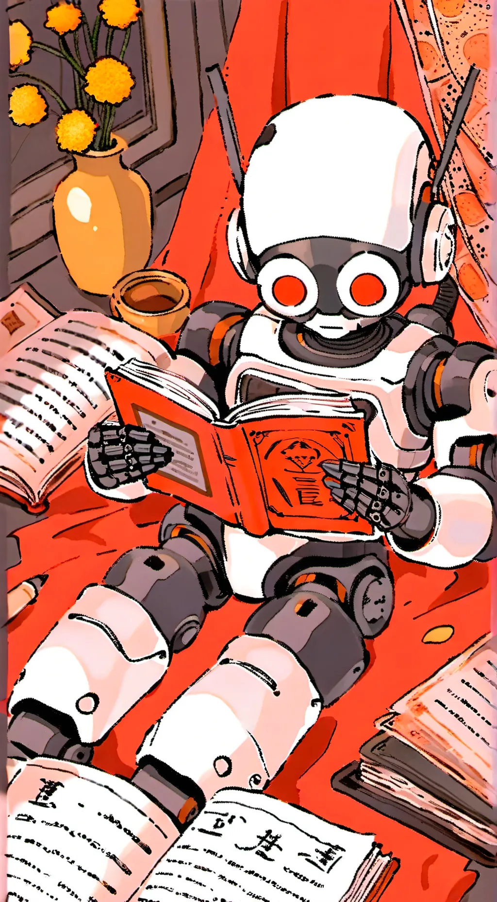 ai character: robot speach help background
