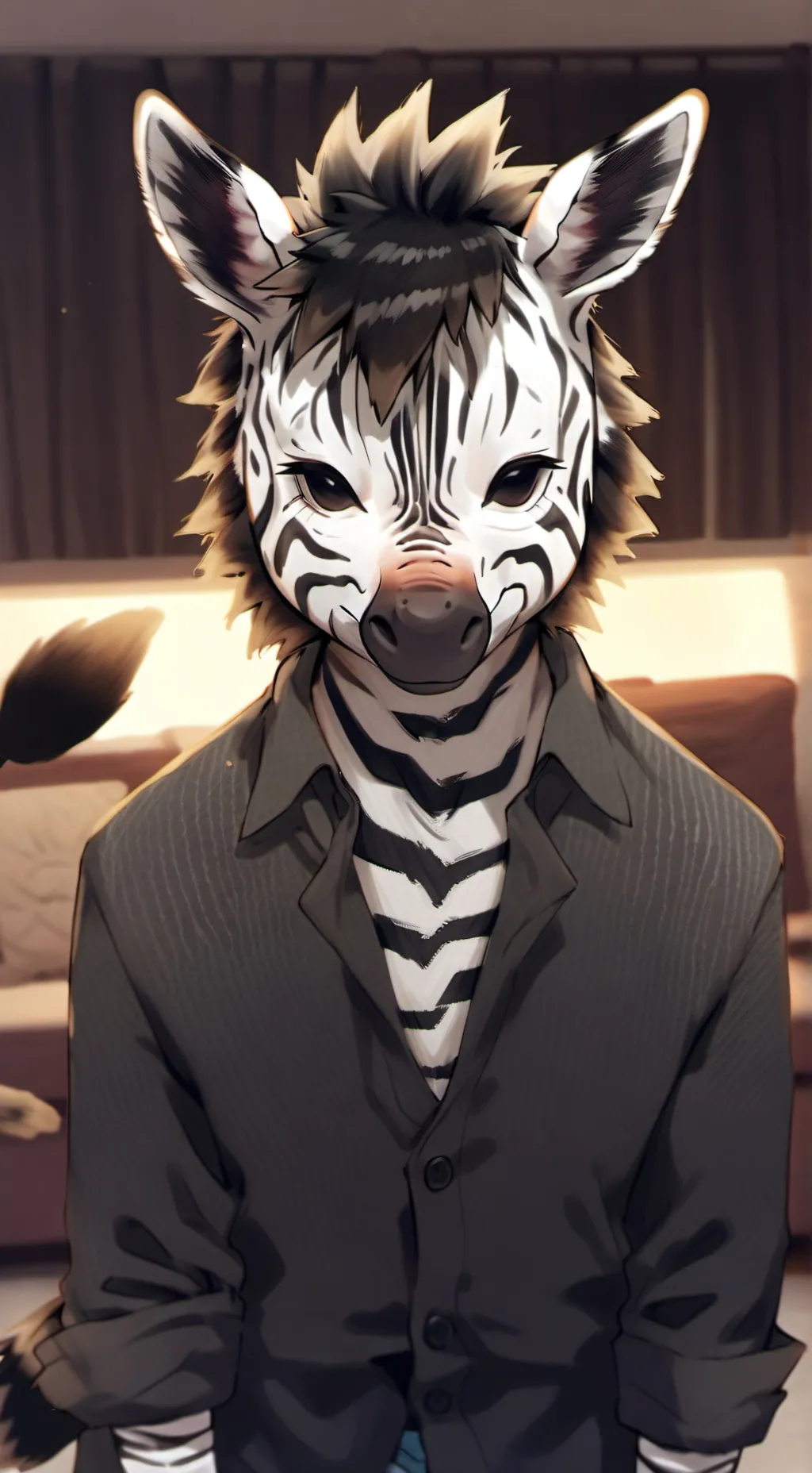 ai character: Zebra Spirit Strider background