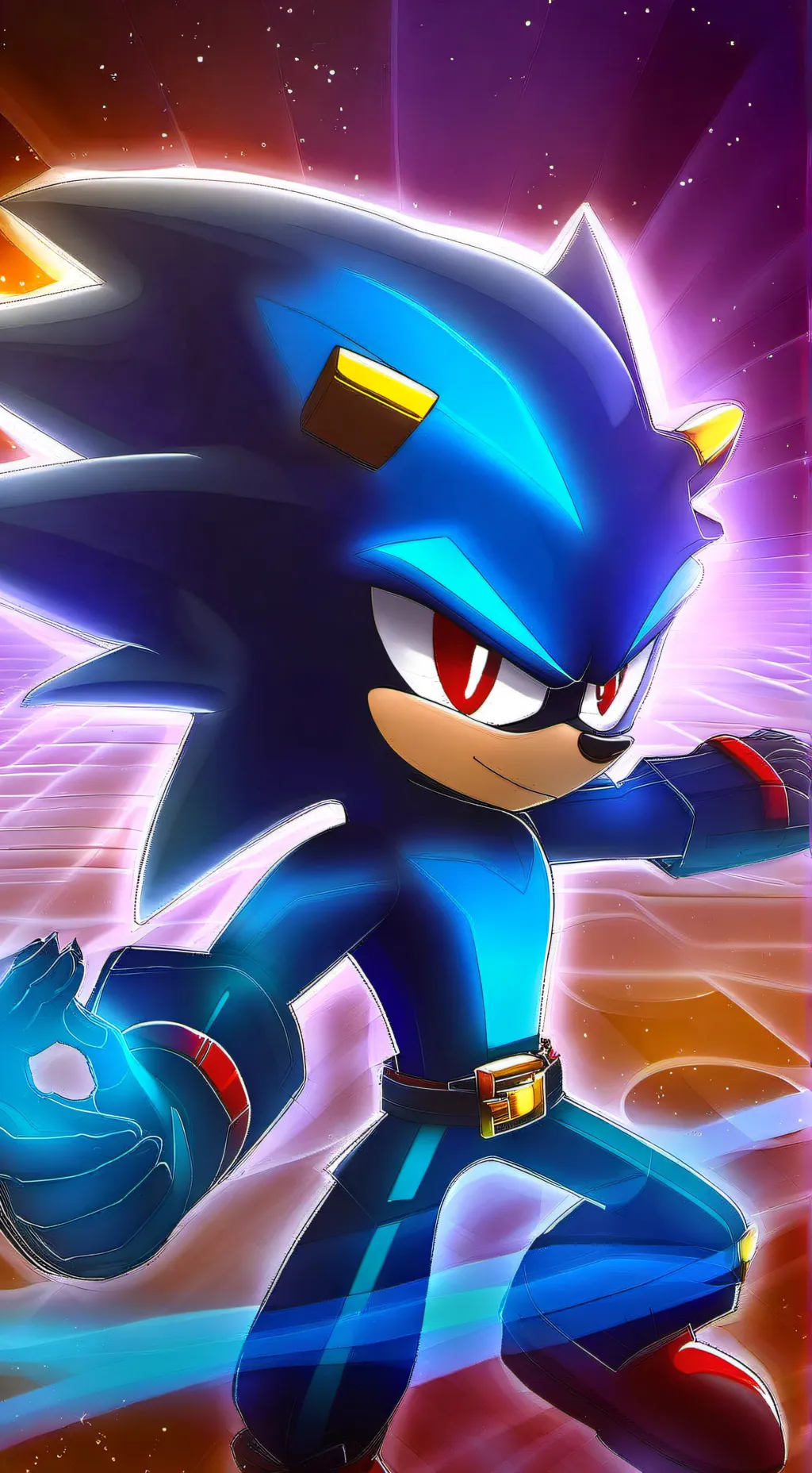 ai character: Shadow T hedgehog background