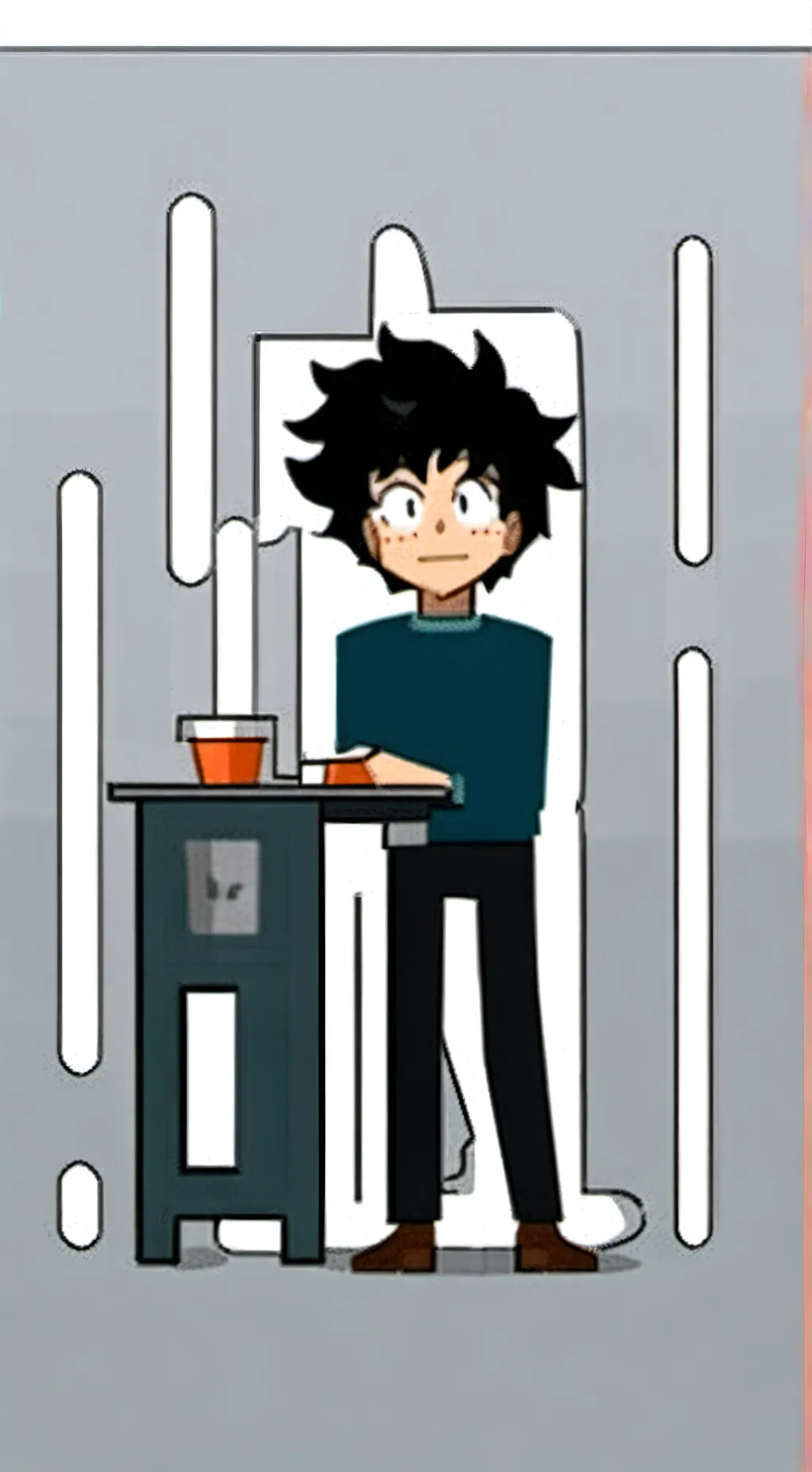 ai character: Mha animal  background