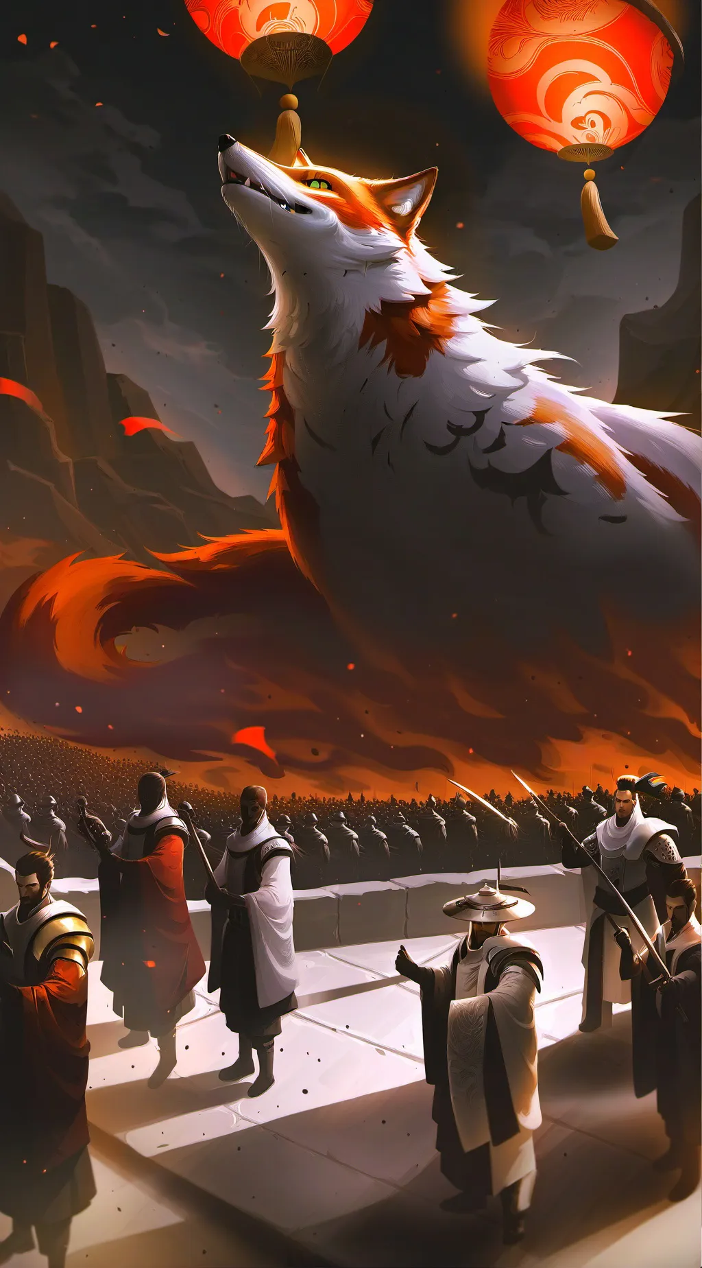 ai character: foxy background