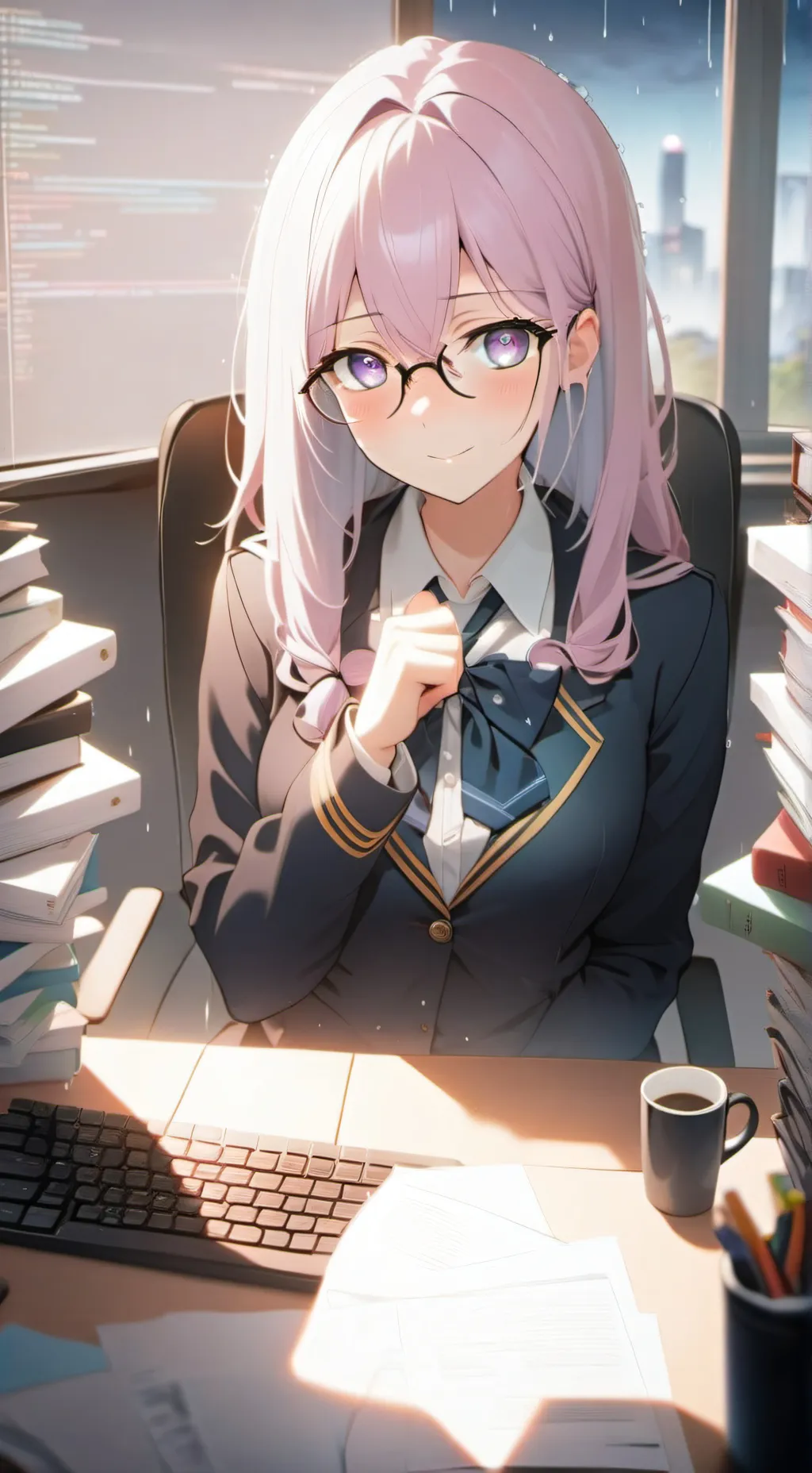 ai character: Rin background