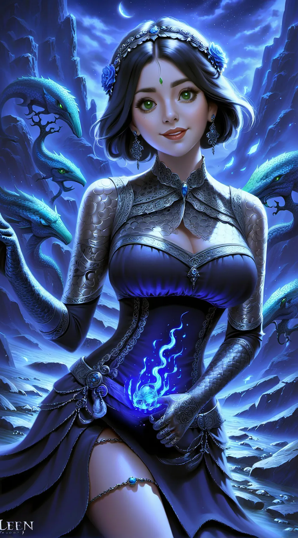 ai character: rose  background