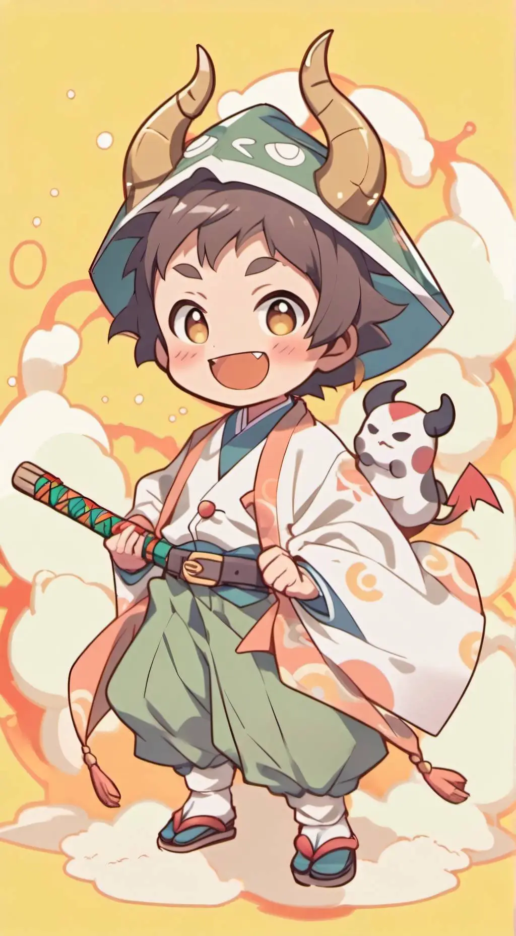 ai character: Demon slayer UwU  background