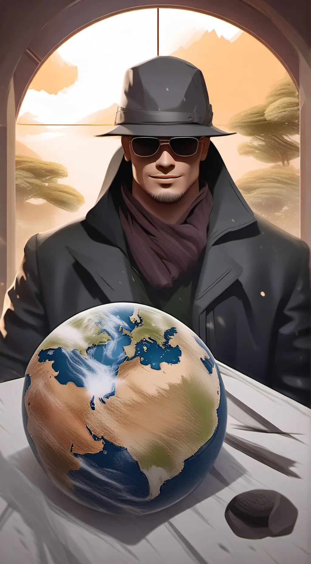 ai character: Earth's spy background