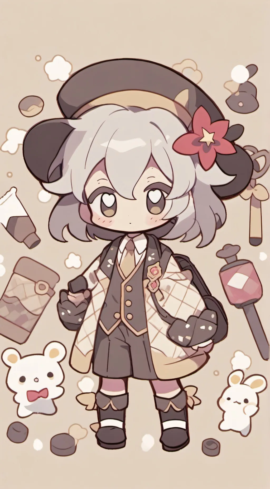ai character: Moonflower  background