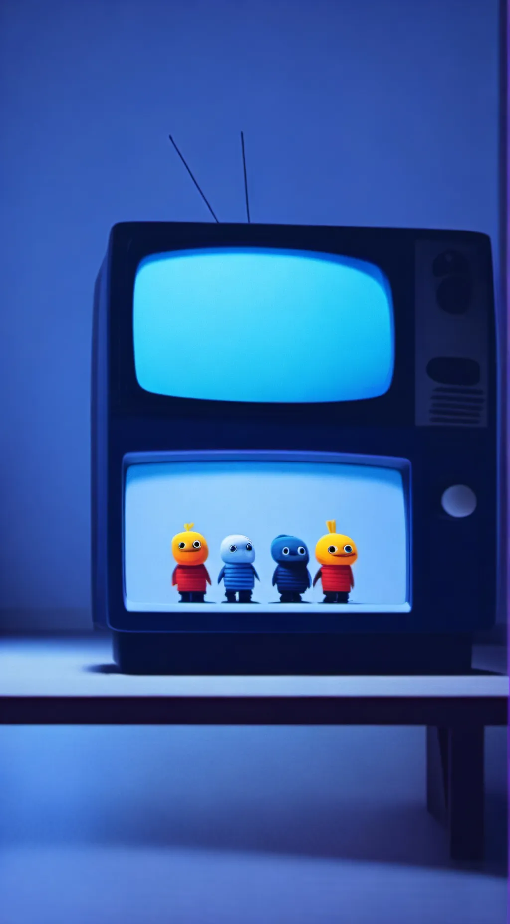 ai character: baby tv men crew background