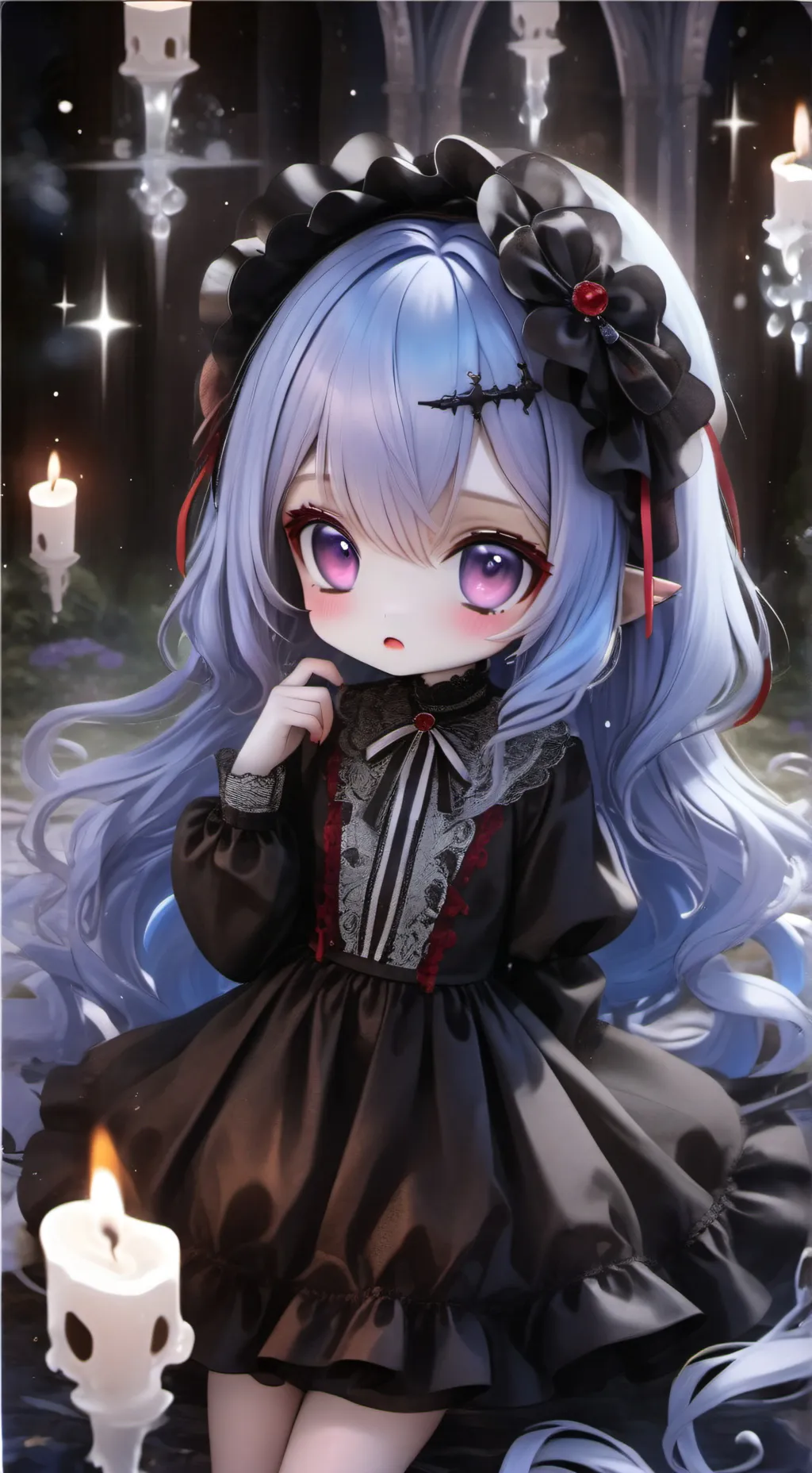 ai character: ~{ fruitcake }~ background