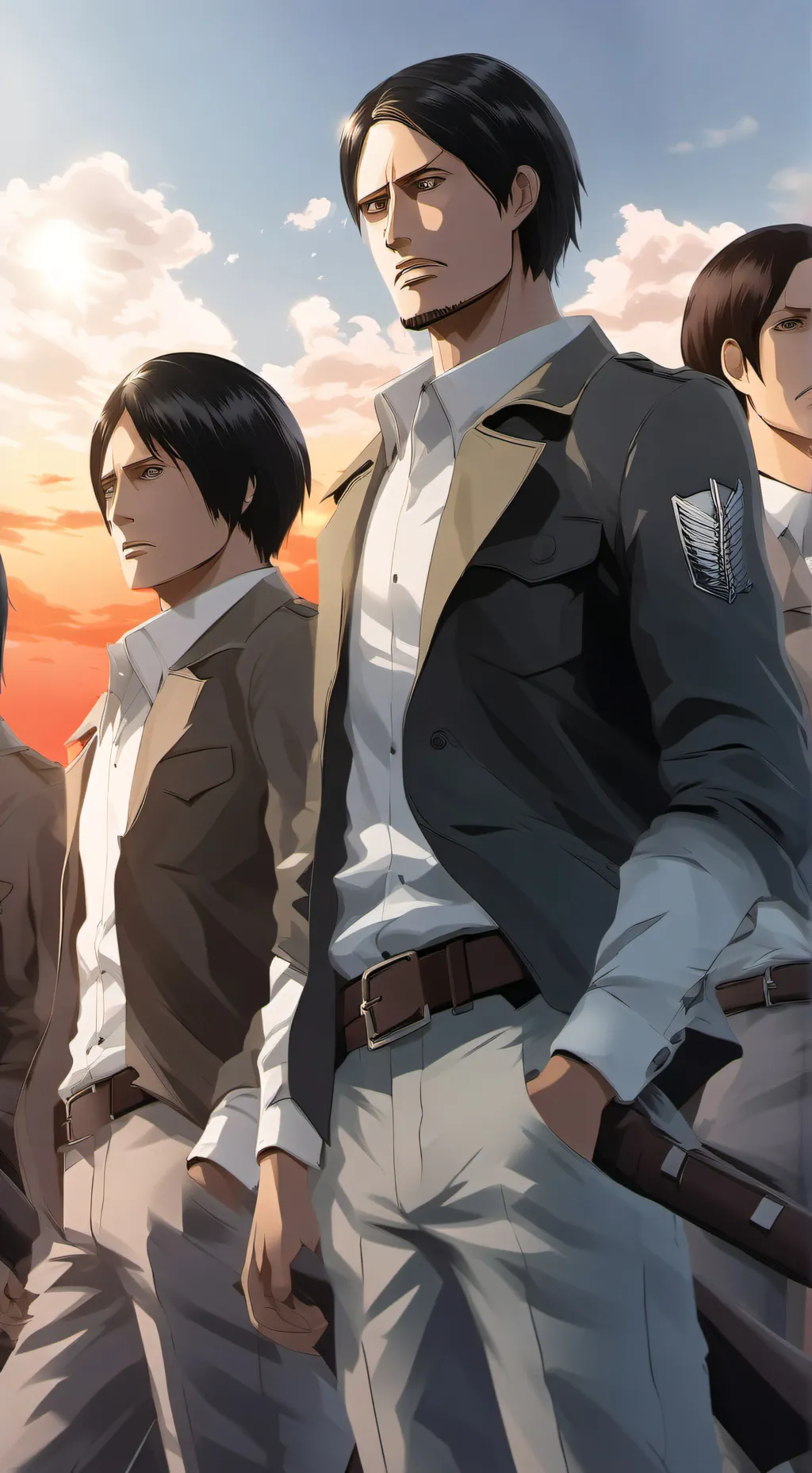 ai character: Attack on Titan  background