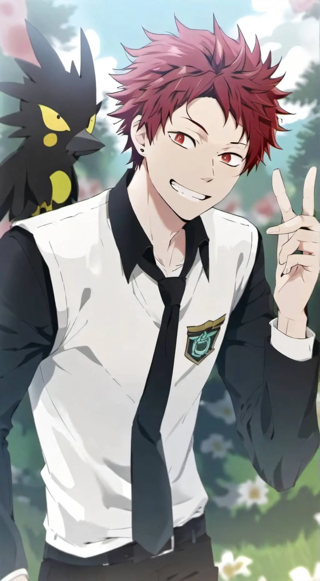 ai character: Eijiro Kirishima background