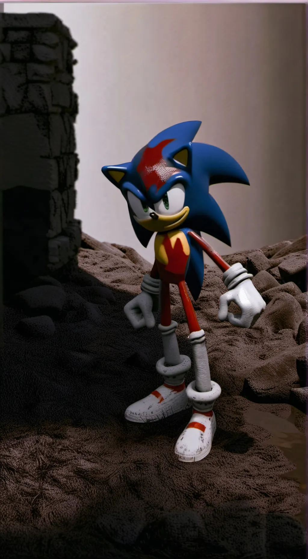 ai character: Sonic.OMT background