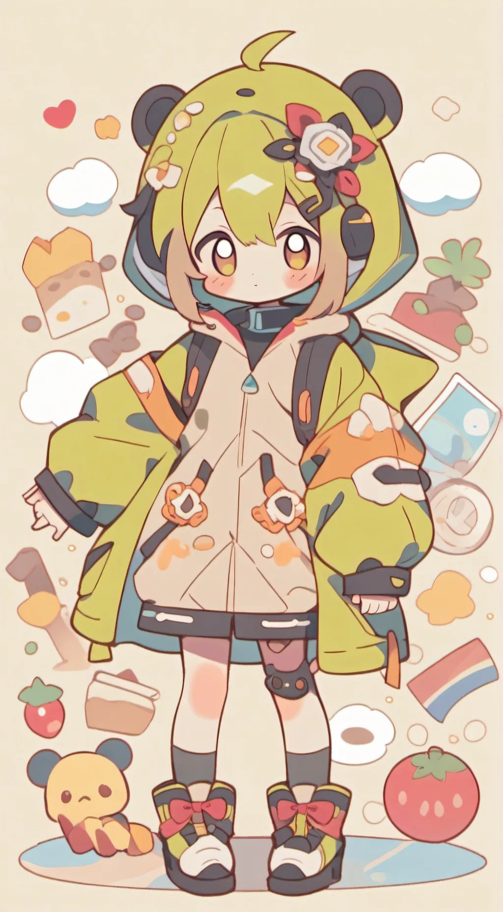 ai character: Twisted Glisten  background