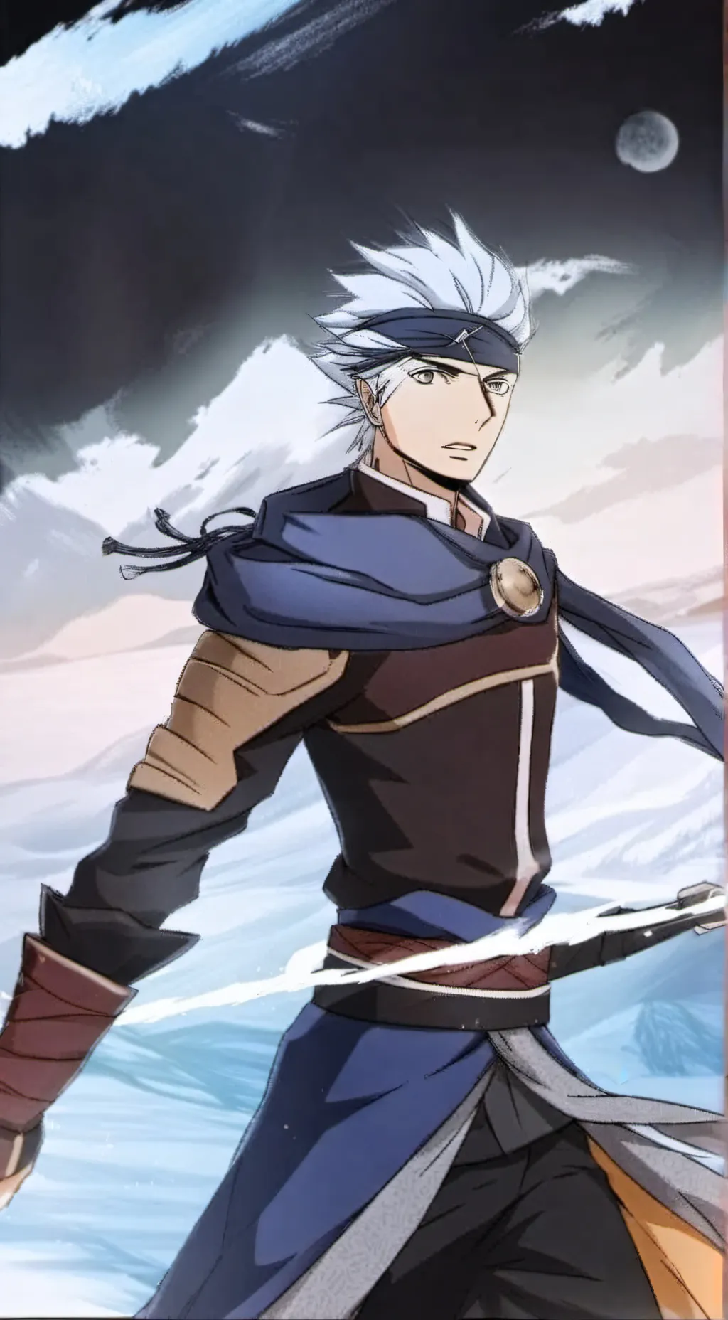 ai character: kakashi naruto background